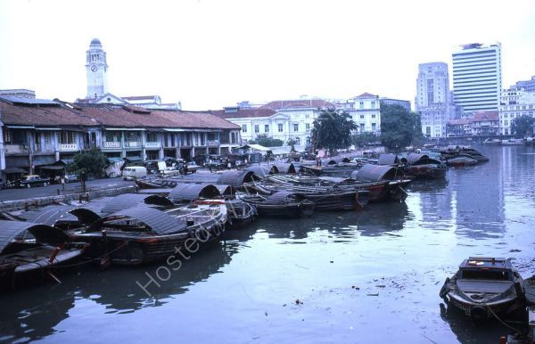 Sampans, Chinatown Lagoon, Singapore